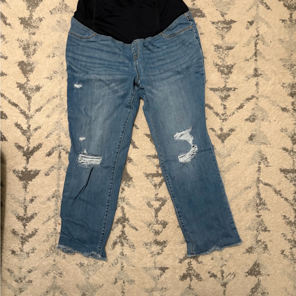 Isabel Maternity by Ingrid & Isabel Light Blue Boyfriend Jeans